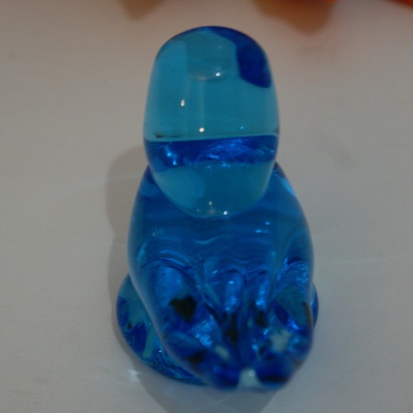 VTG Blue Bird of Happiness Signed Ron Ray 1992 Beautiful Glass Art Paperweight - Picture 4 of 12